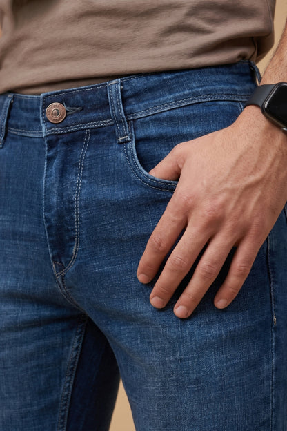 Oxford Blue Slim Fit Jeans