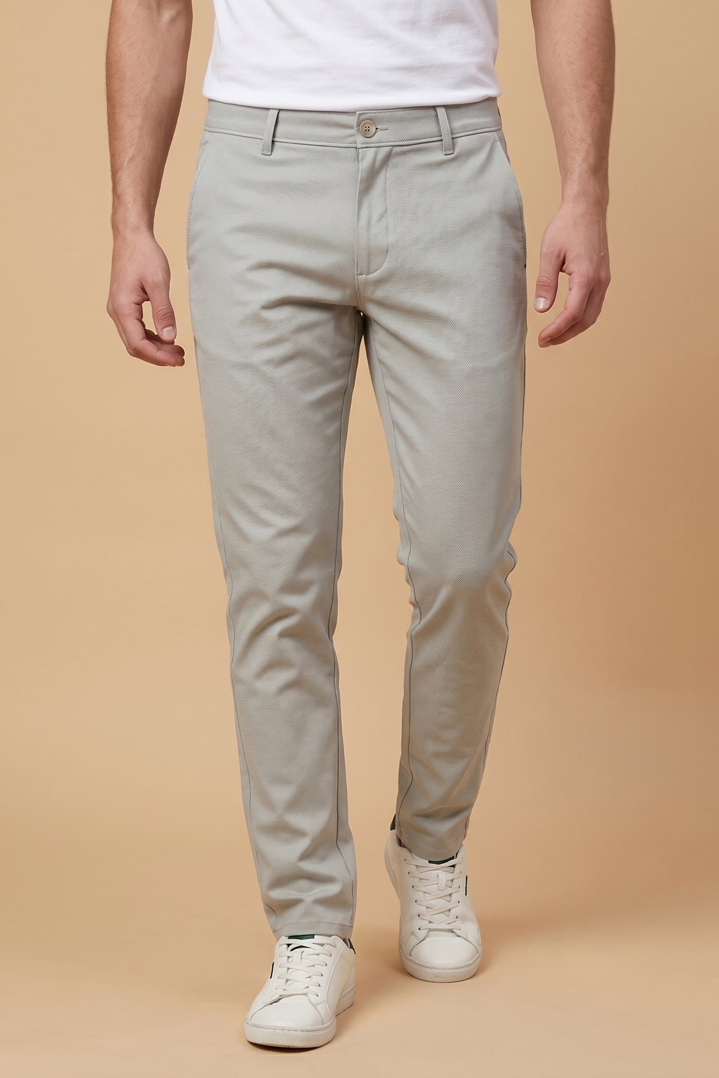 Men's Light Grey Cotton