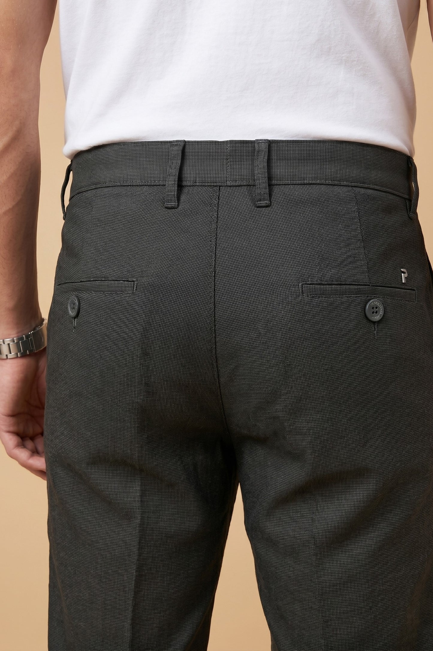 Men's Dark Grey cotton Pant