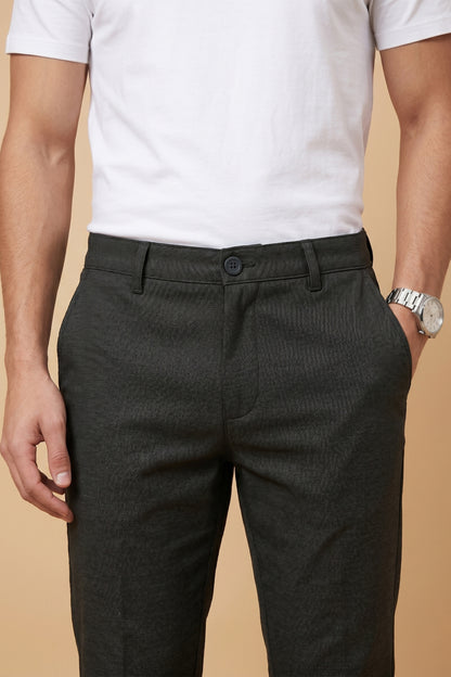 Men's Dark Grey cotton Pant