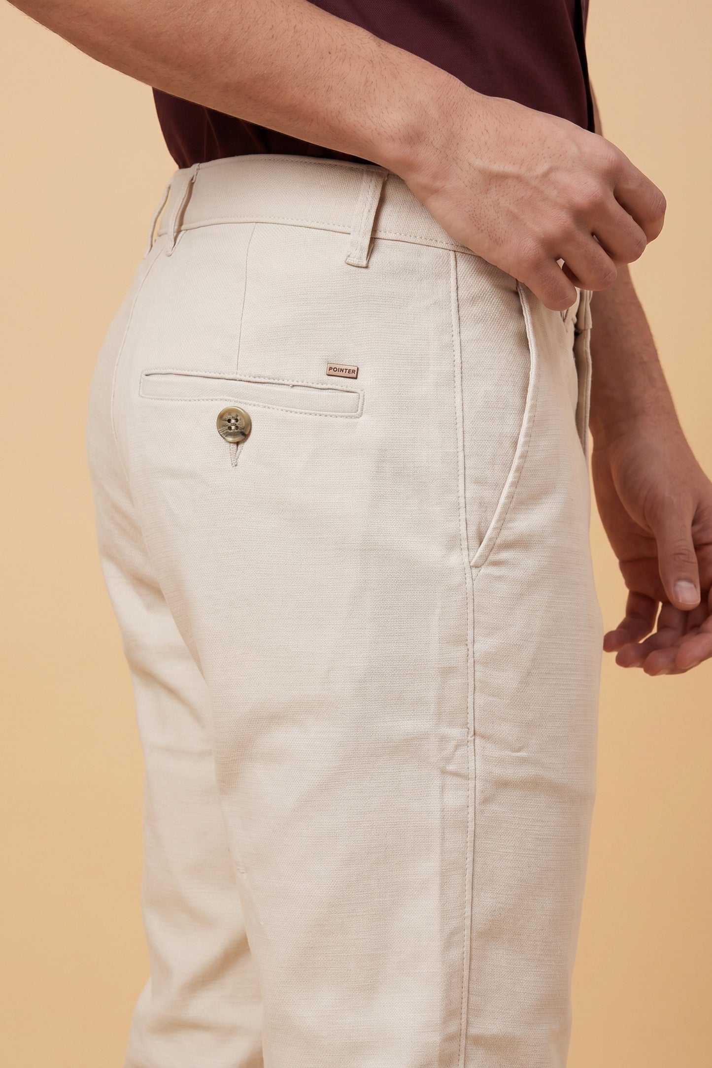 Men's Premium Beige Cotton Pant