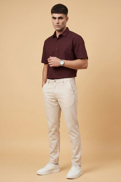 Men's Premium Beige Cotton Pant