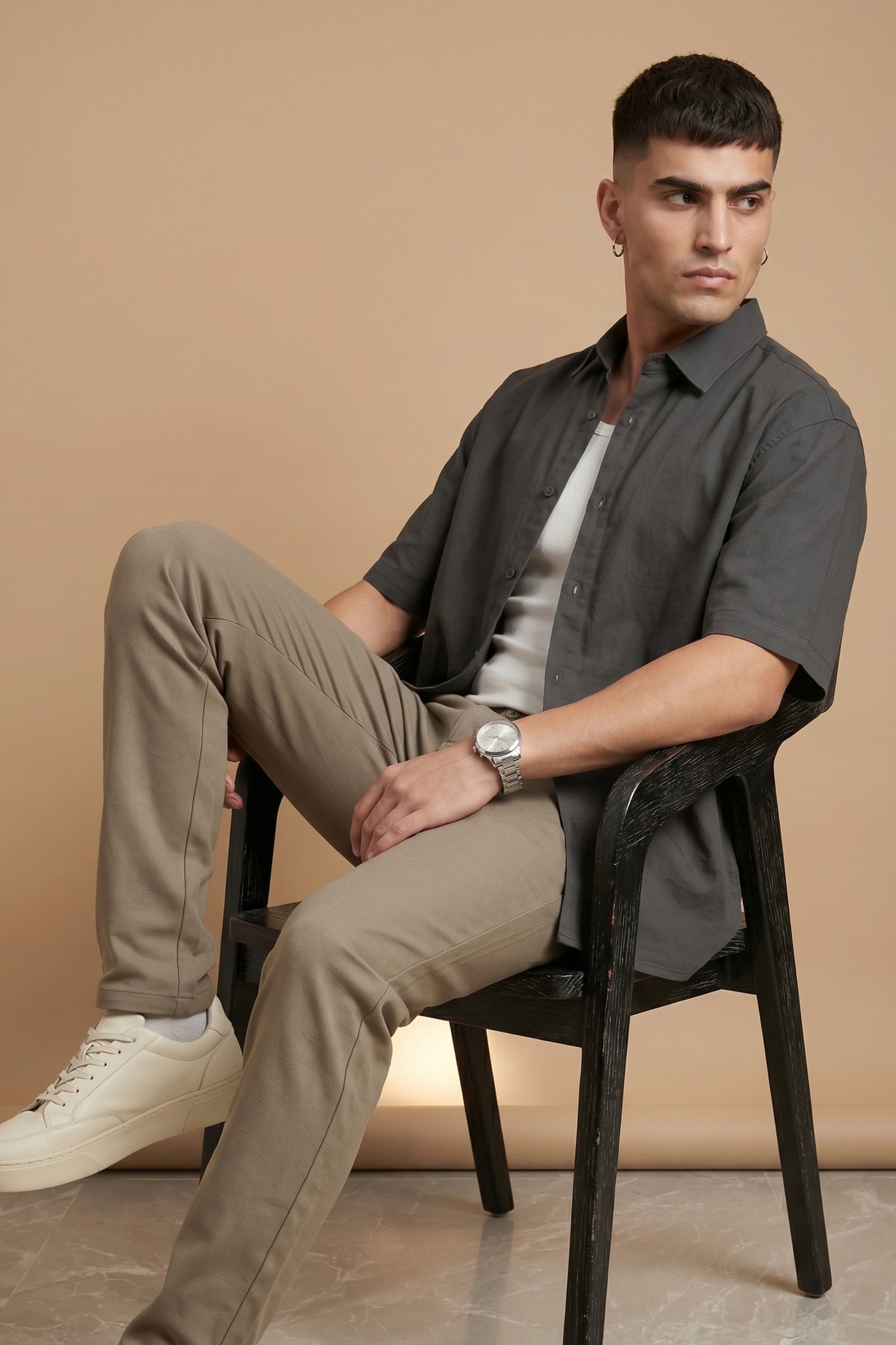 Men's Brown cotton Pant