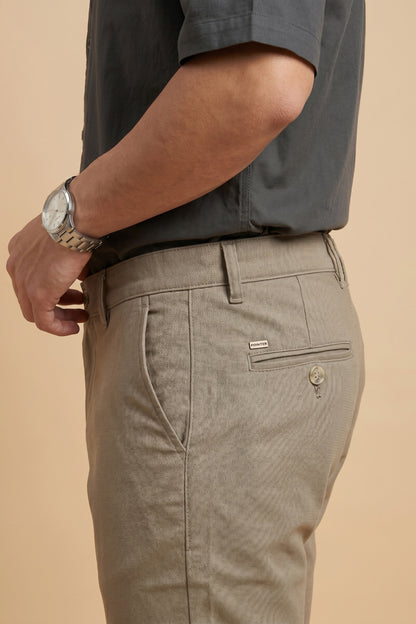 Men's Brown cotton Pant