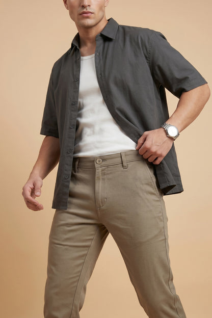 Men's Brown cotton Pant