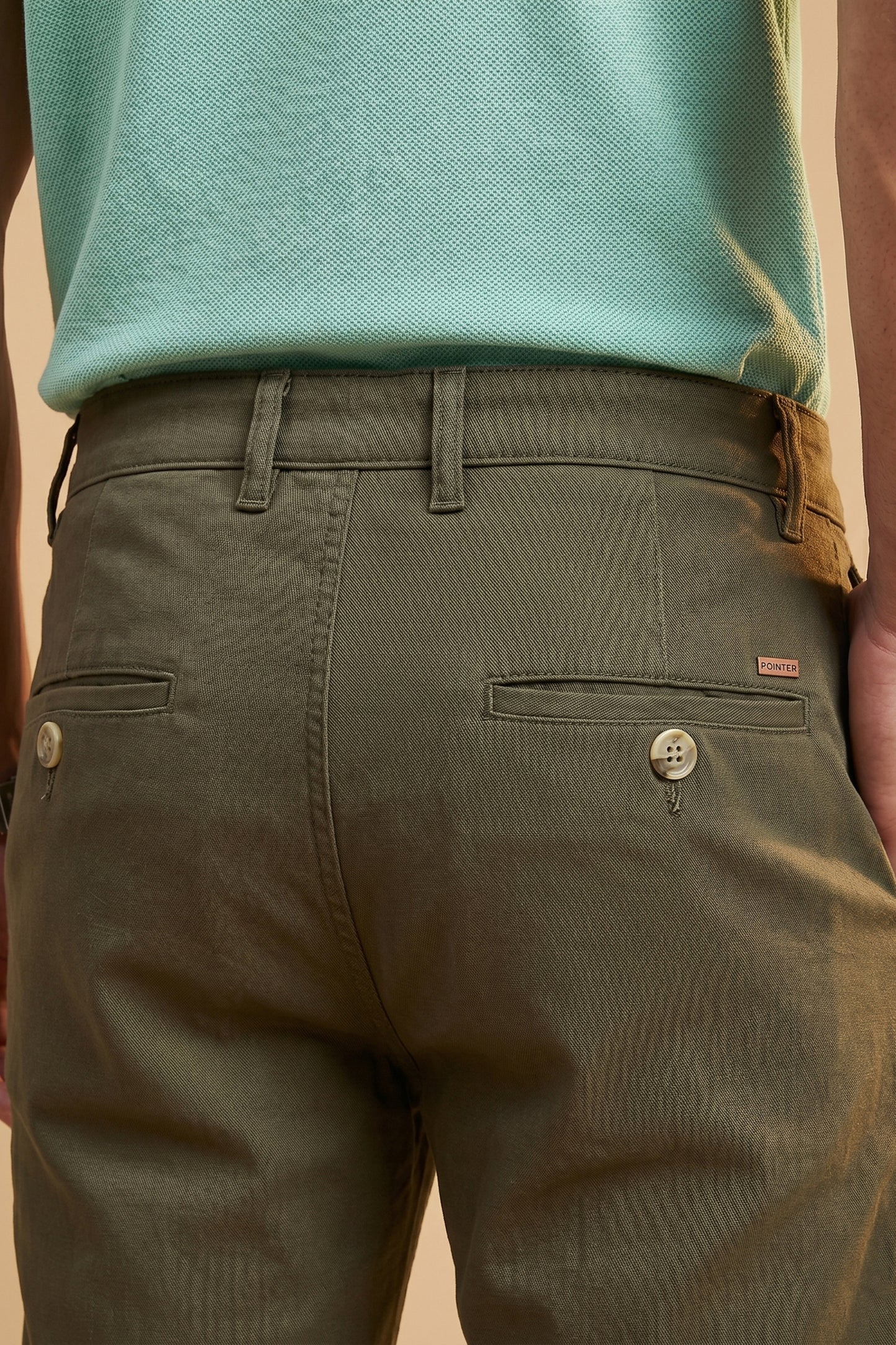 Men's Olive Green Cotton Pant