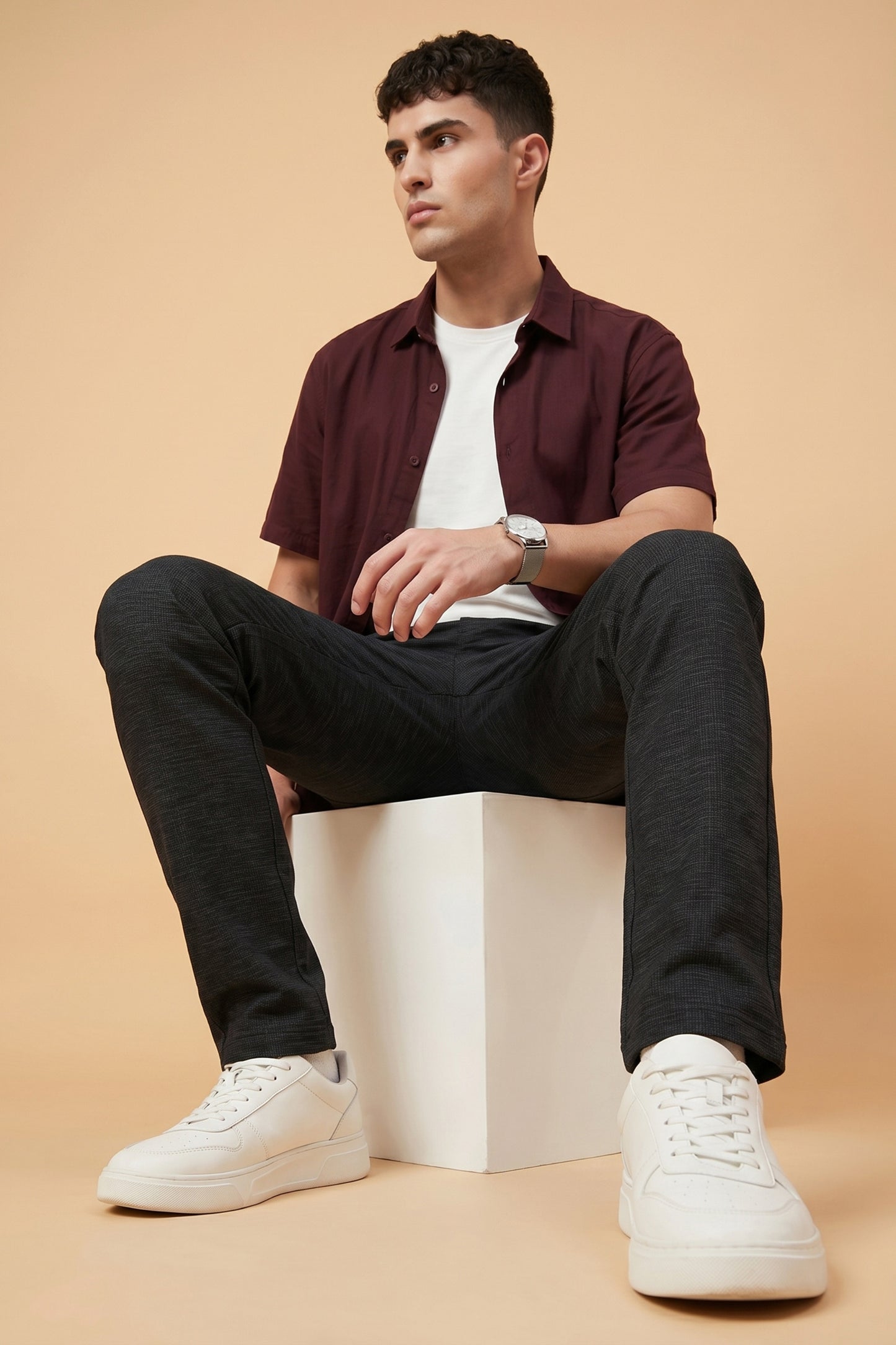 Men's Dark Navy Cotton Pant