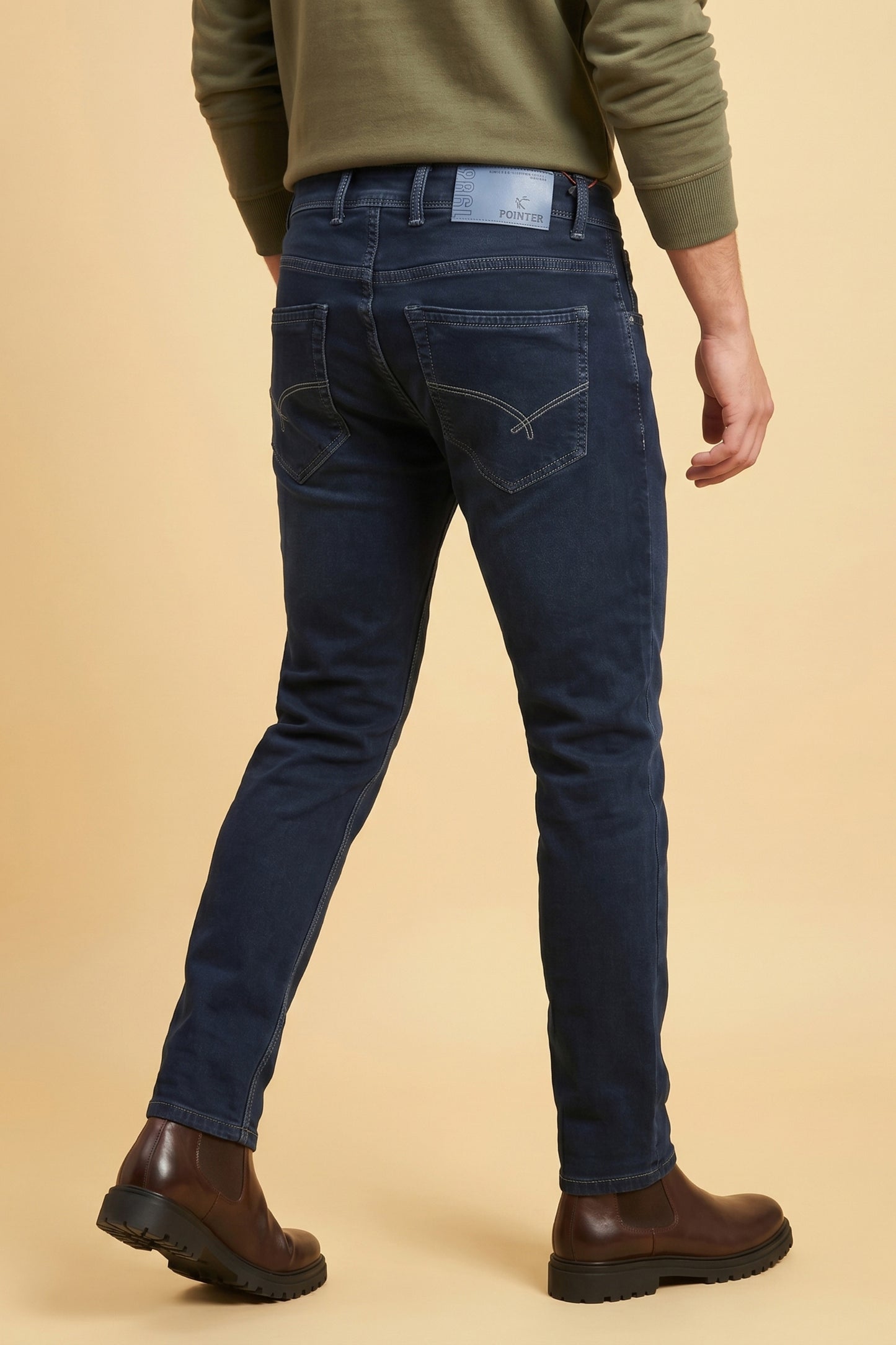 Men Dark Blue Slim Fit Stretchable Jeans