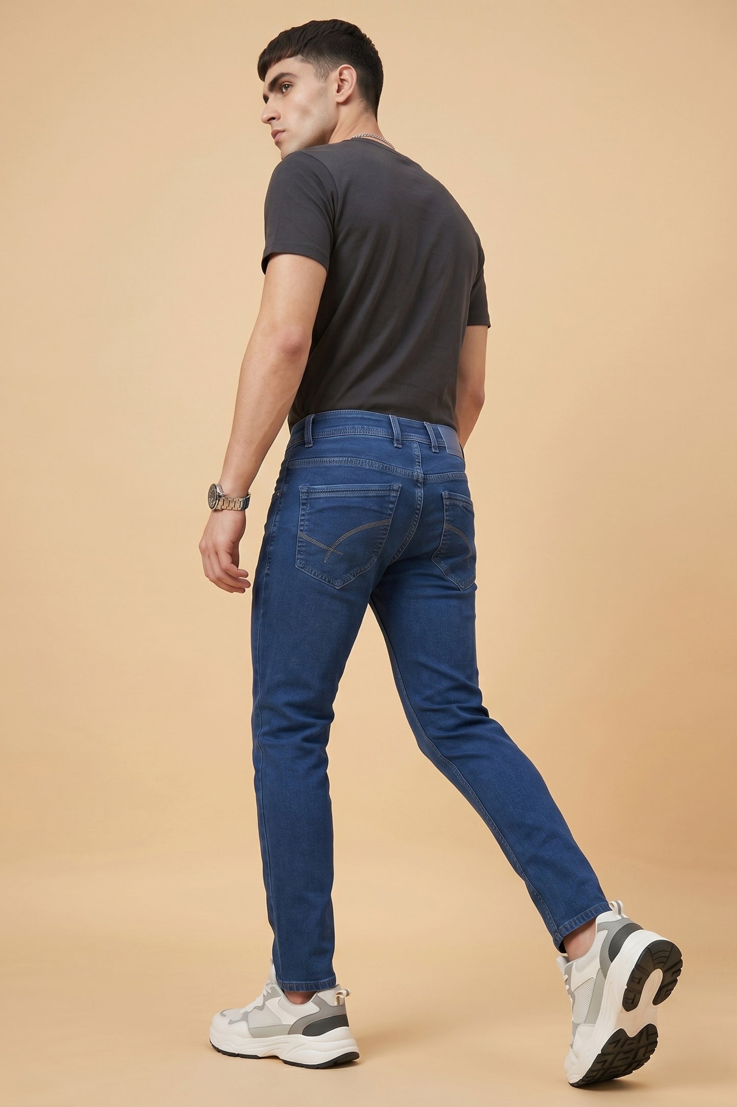 Men Blue Slim Fit Stretchable Jeans
