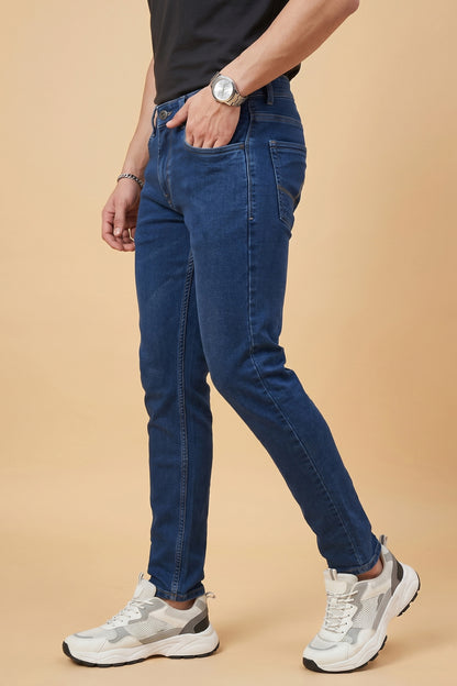 Men Blue Slim Fit Stretchable Jeans