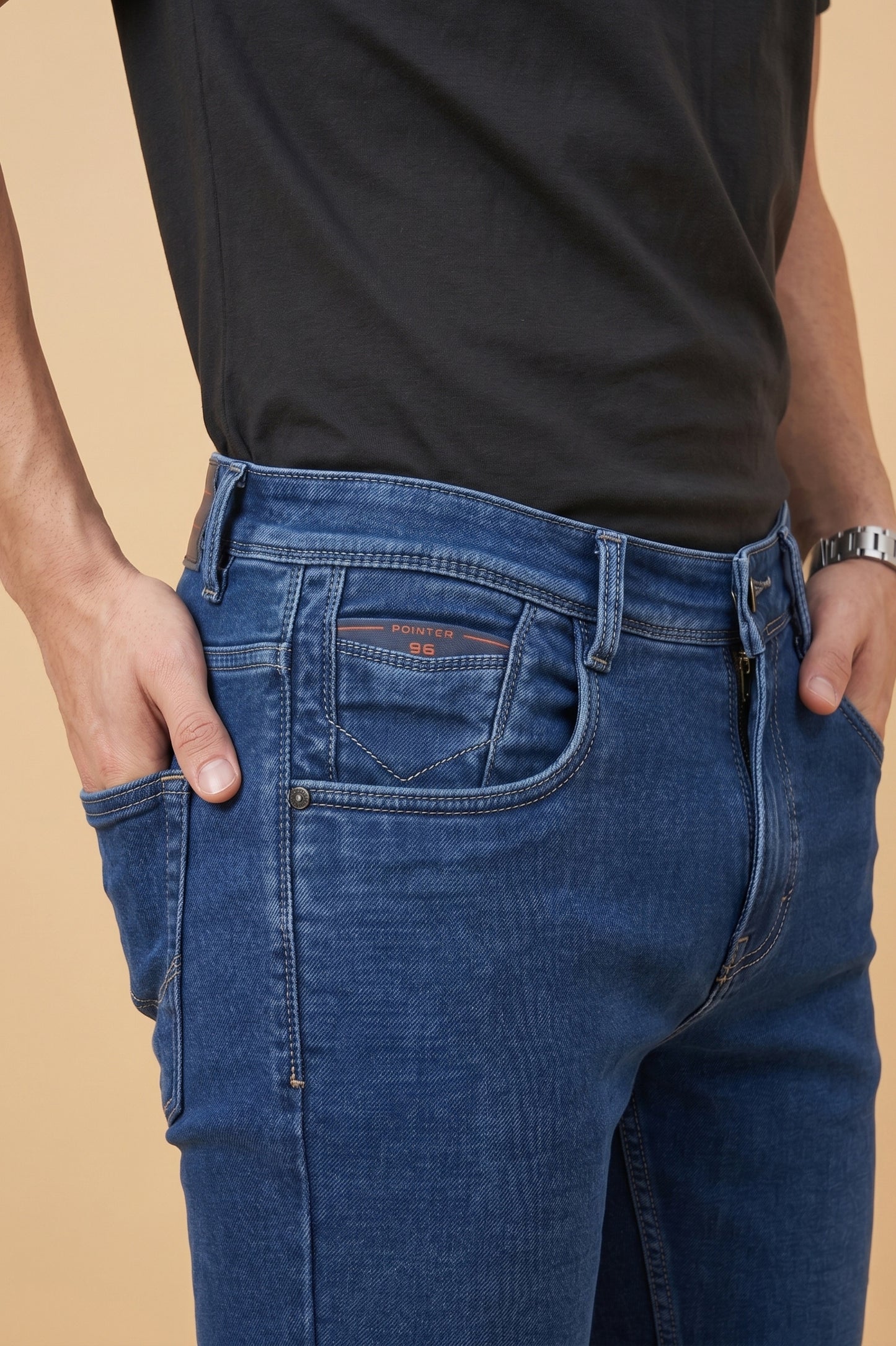 Men Blue Slim Fit Stretchable Jeans