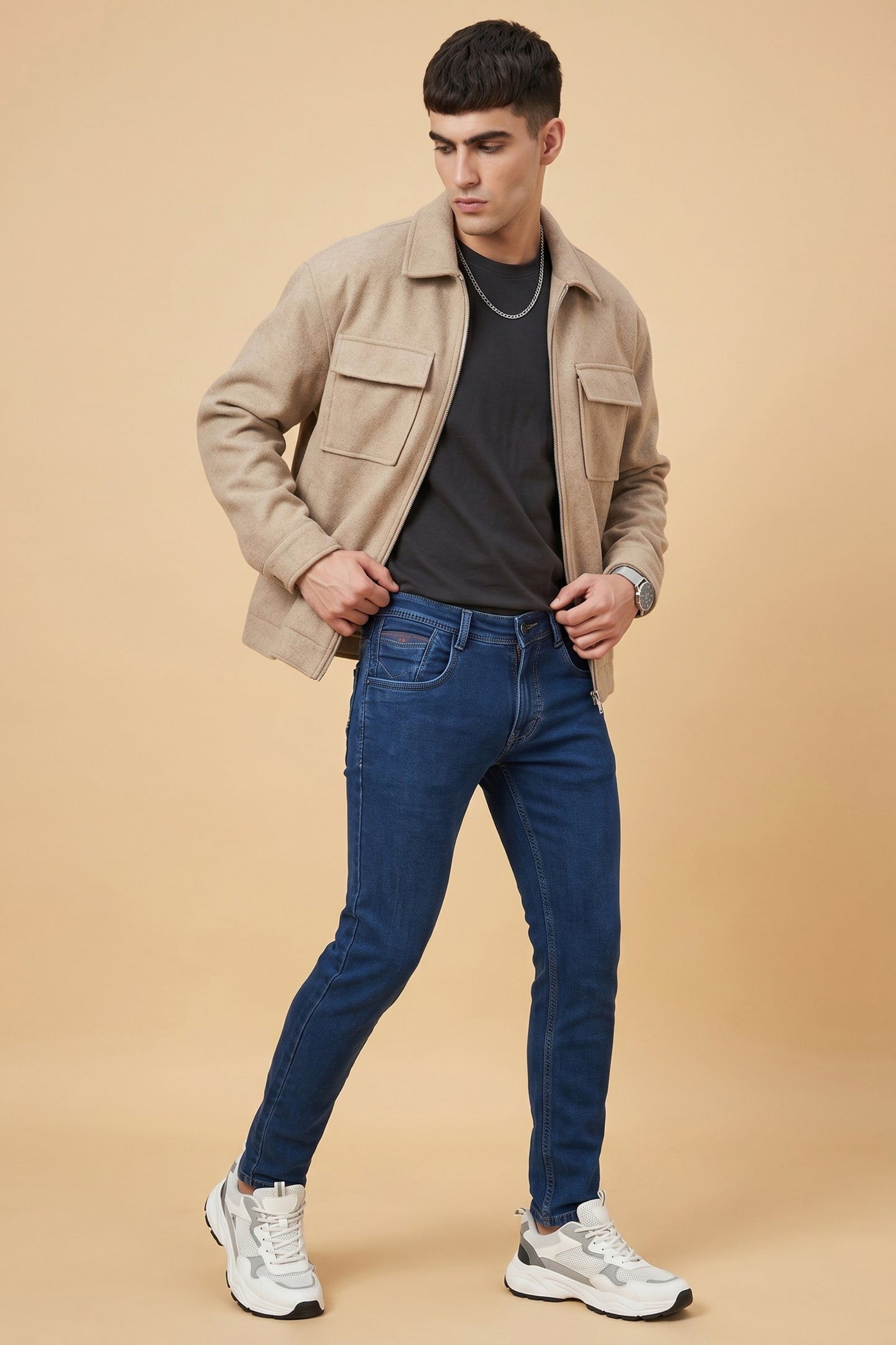 Men Blue Slim Fit Stretchable Jeans