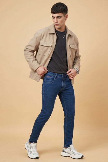 Men Blue Slim Fit Stretchable Jeans