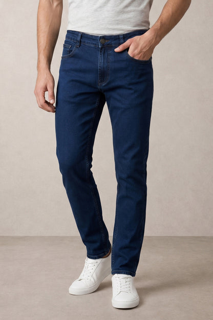 Men Integrity Blue slim Fit Stretchable Cotton Jeans