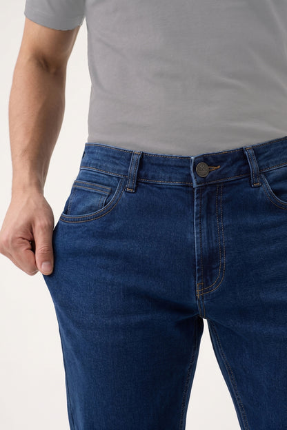 Men Integrity Blue slim Fit Stretchable Cotton Jeans