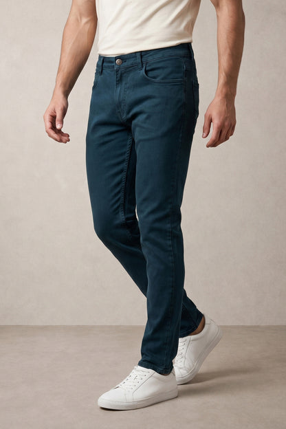 Men green olive slim Fit Stretchable Cotton Jeans