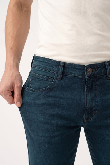 Men green olive slim Fit Stretchable Cotton Jeans