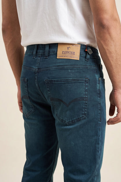 Men green olive slim Fit Stretchable Cotton Jeans