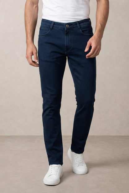 Men Authentic Blue slim Fit Stretchable Cotton Jeans