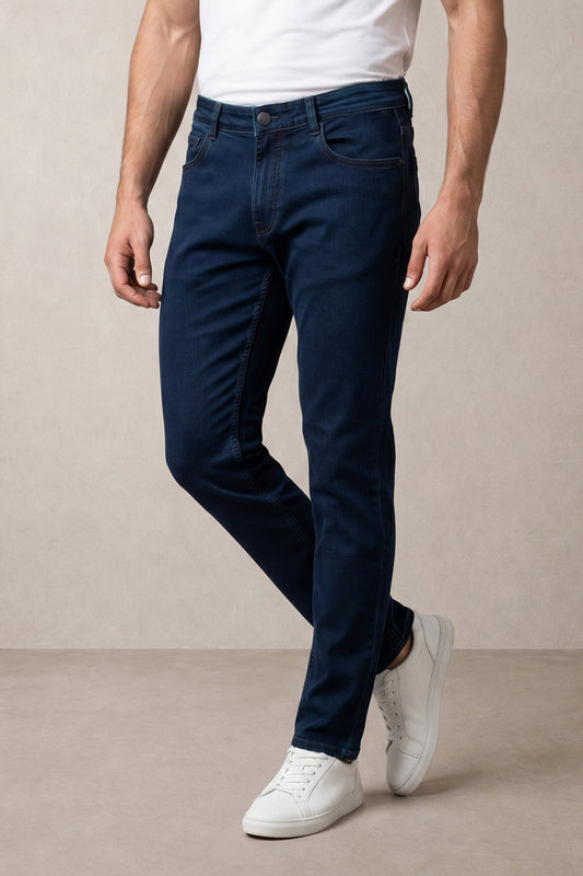 Men Authentic Blue slim Fit Stretchable Cotton Jeans