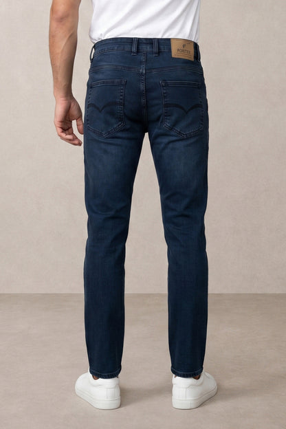 Men Authentic Blue slim Fit Stretchable Cotton Jeans