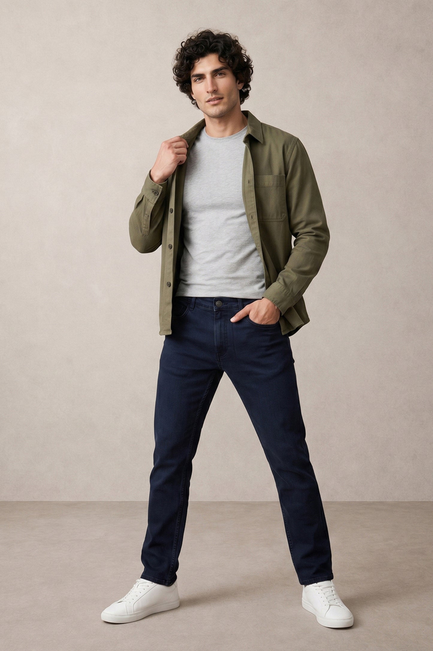 Men dark Blue slim Fit Stretchable Cotton Jeans