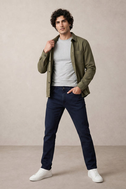 Men dark Blue slim Fit Stretchable Cotton Jeans