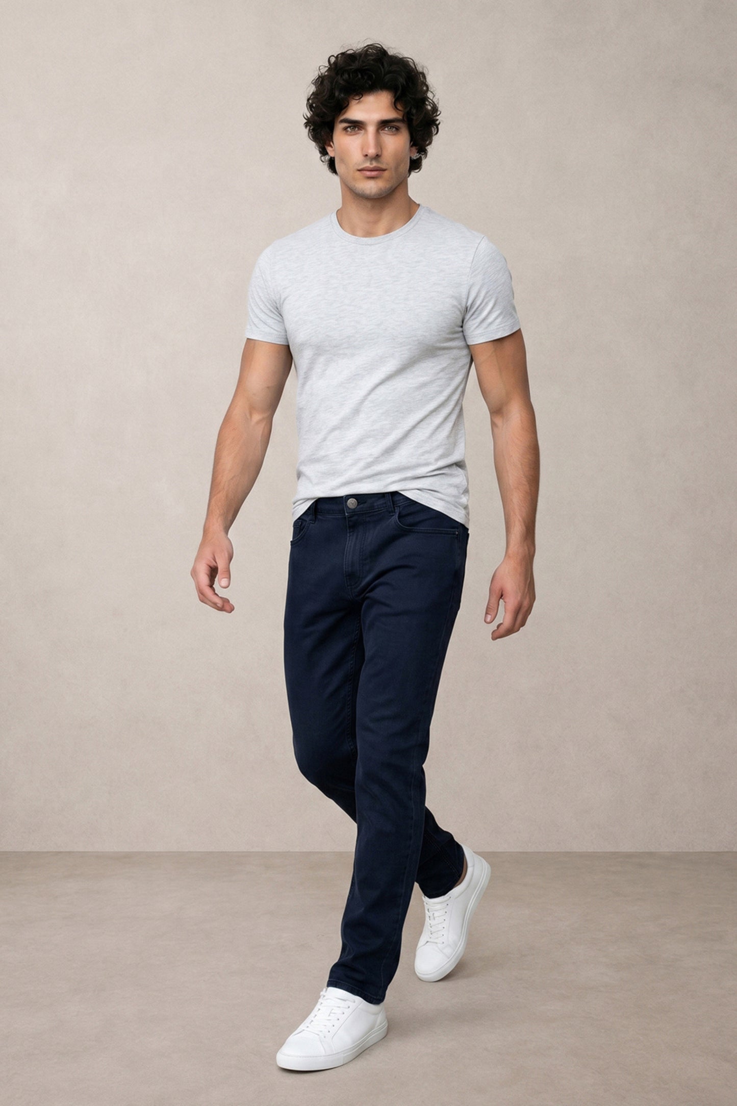 Men dark Blue slim Fit Stretchable Cotton Jeans