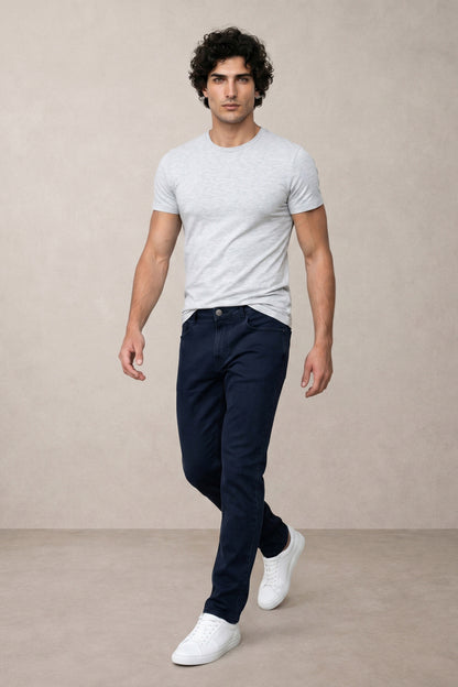 Men dark Blue slim Fit Stretchable Cotton Jeans