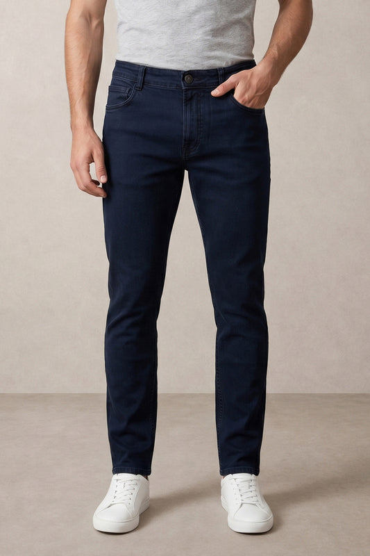 Men dark Blue slim Fit Stretchable Cotton Jeans