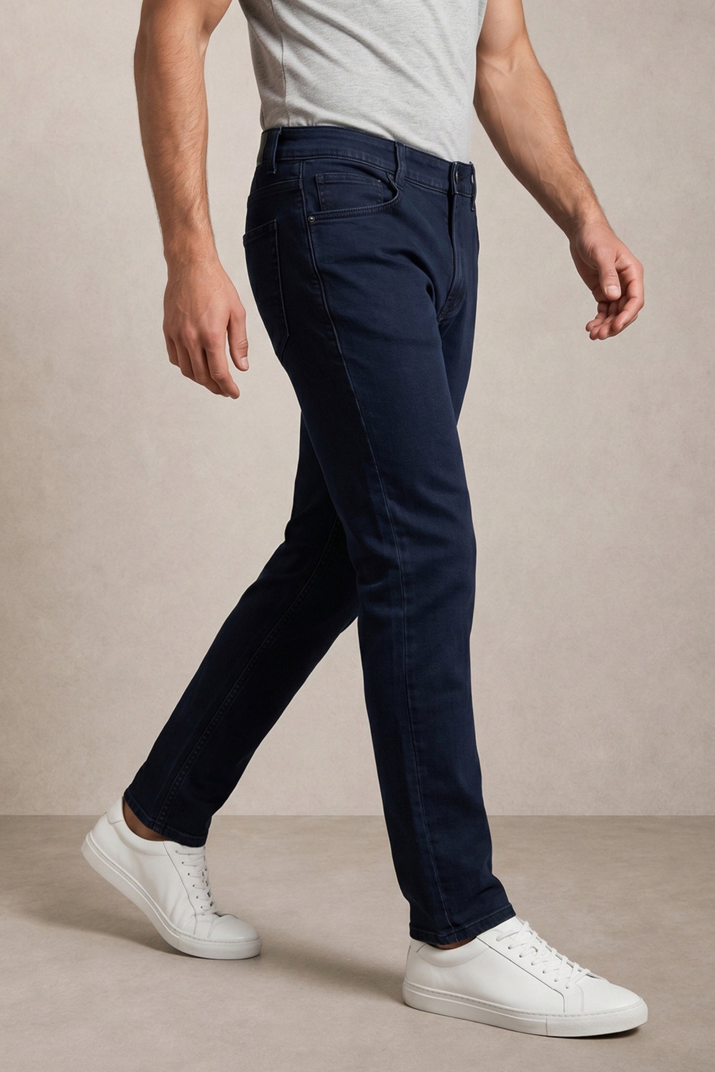Men dark Blue slim Fit Stretchable Cotton Jeans