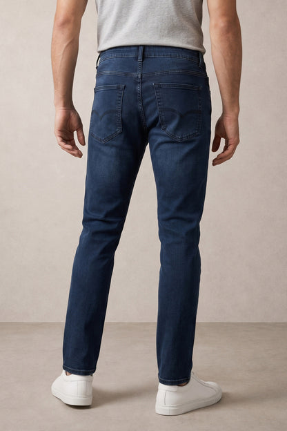 Men dark Blue slim Fit Stretchable Cotton Jeans