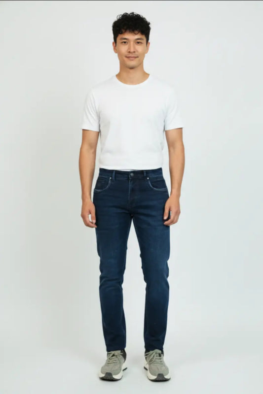 Classic Denim Slim Fit Jeans Mens
