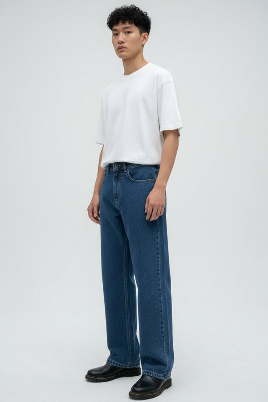 Medium Blue Loose Fit Jeans