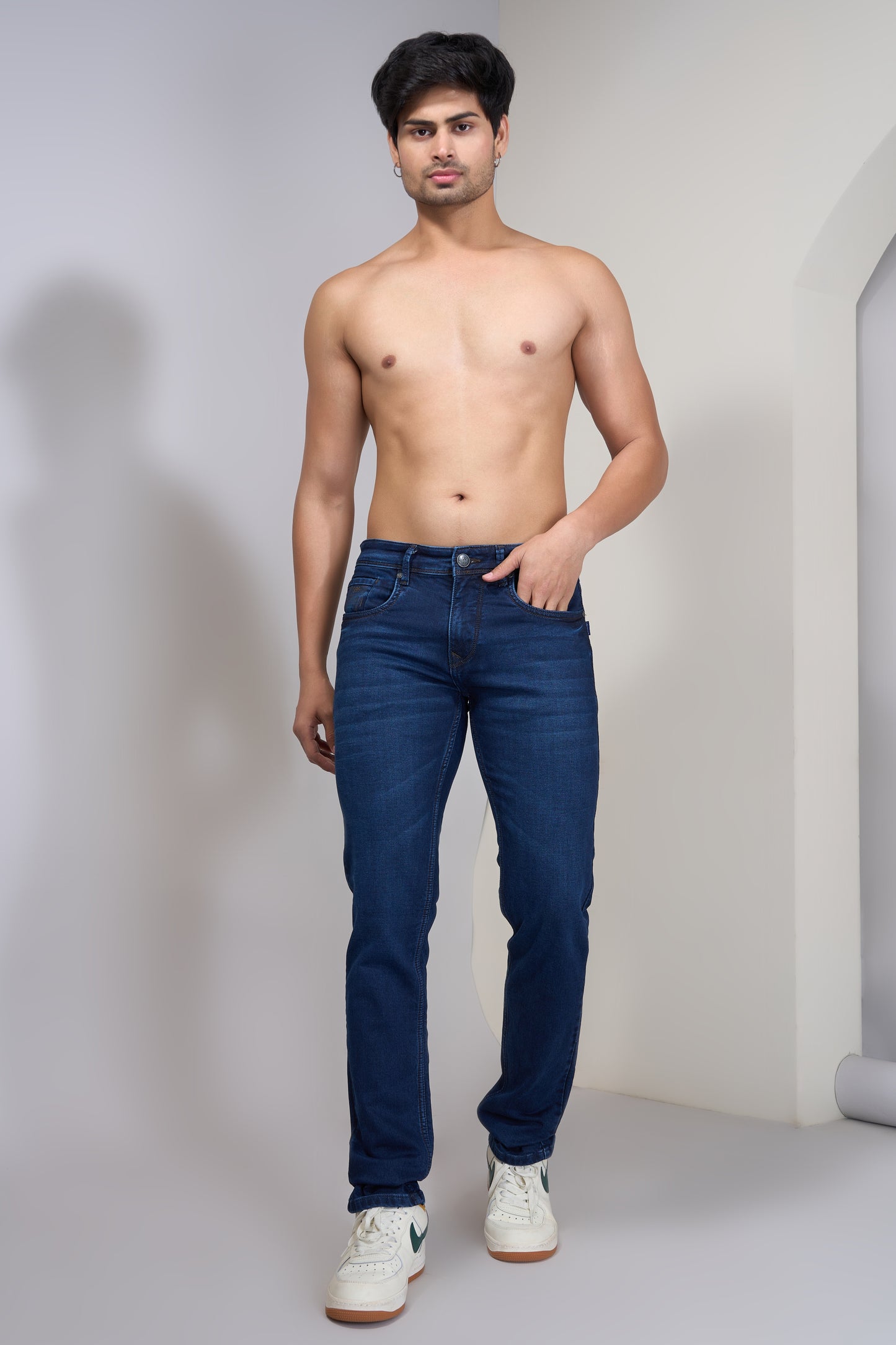 Men's Deep Indigo Classic Regular Fit Jeans