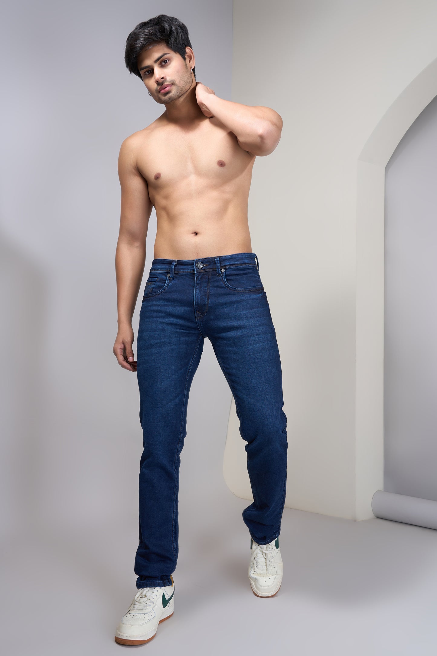 Men's Deep Indigo Classic Regular Fit Jeans