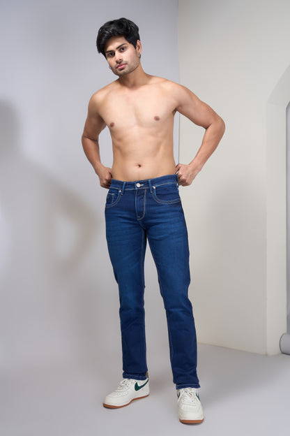 Men's Heritage Blue Classic Regular Fit Jeans