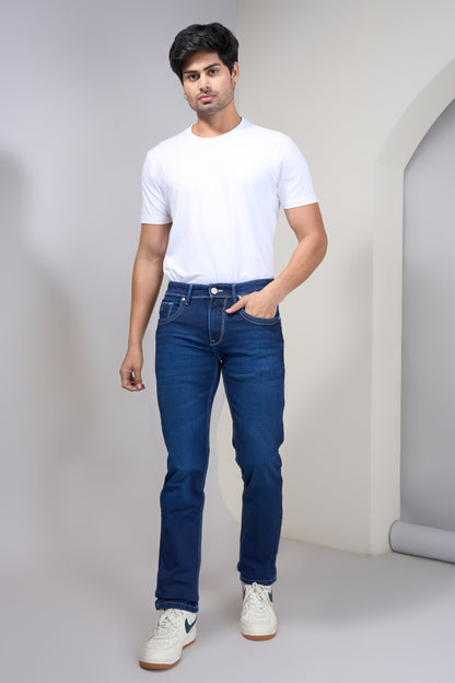Men's Heritage Blue Classic Regular Fit Jeans