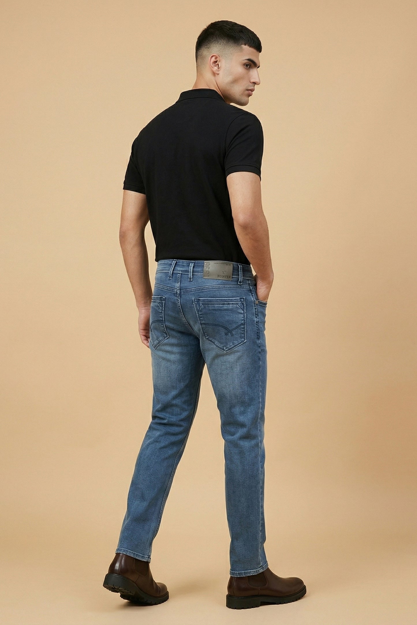 Urban Blue Straight Fit Jeans for Men – Classic Denim