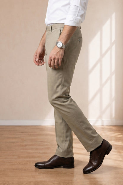 Light Brown Formal Pants for Men – product view 7