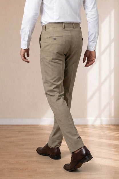 Light Brown Formal Pants for Men – product view 6
