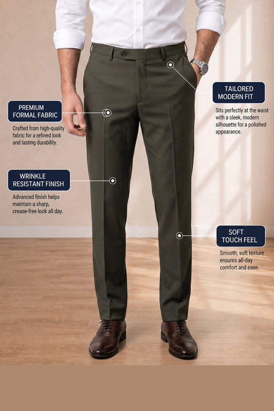 Light Green Formal Pants