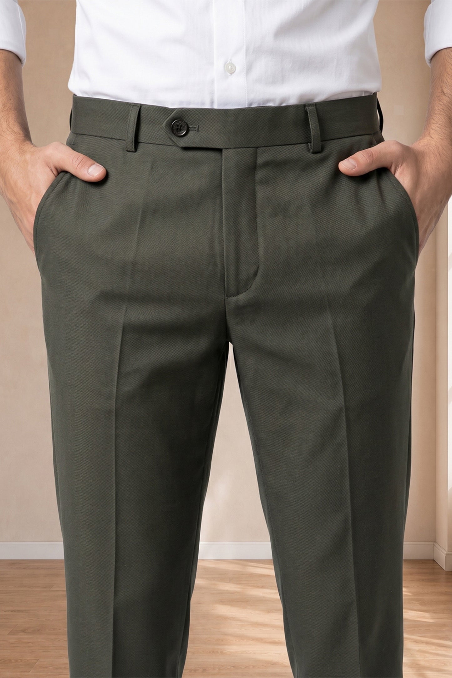 Light Green Formal Pants