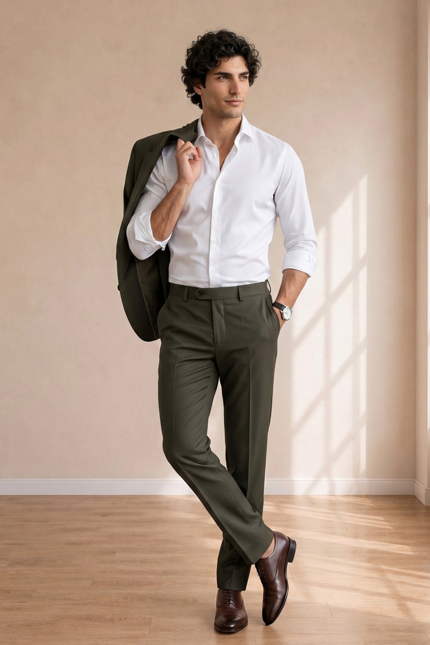 Light Green Formal Pants