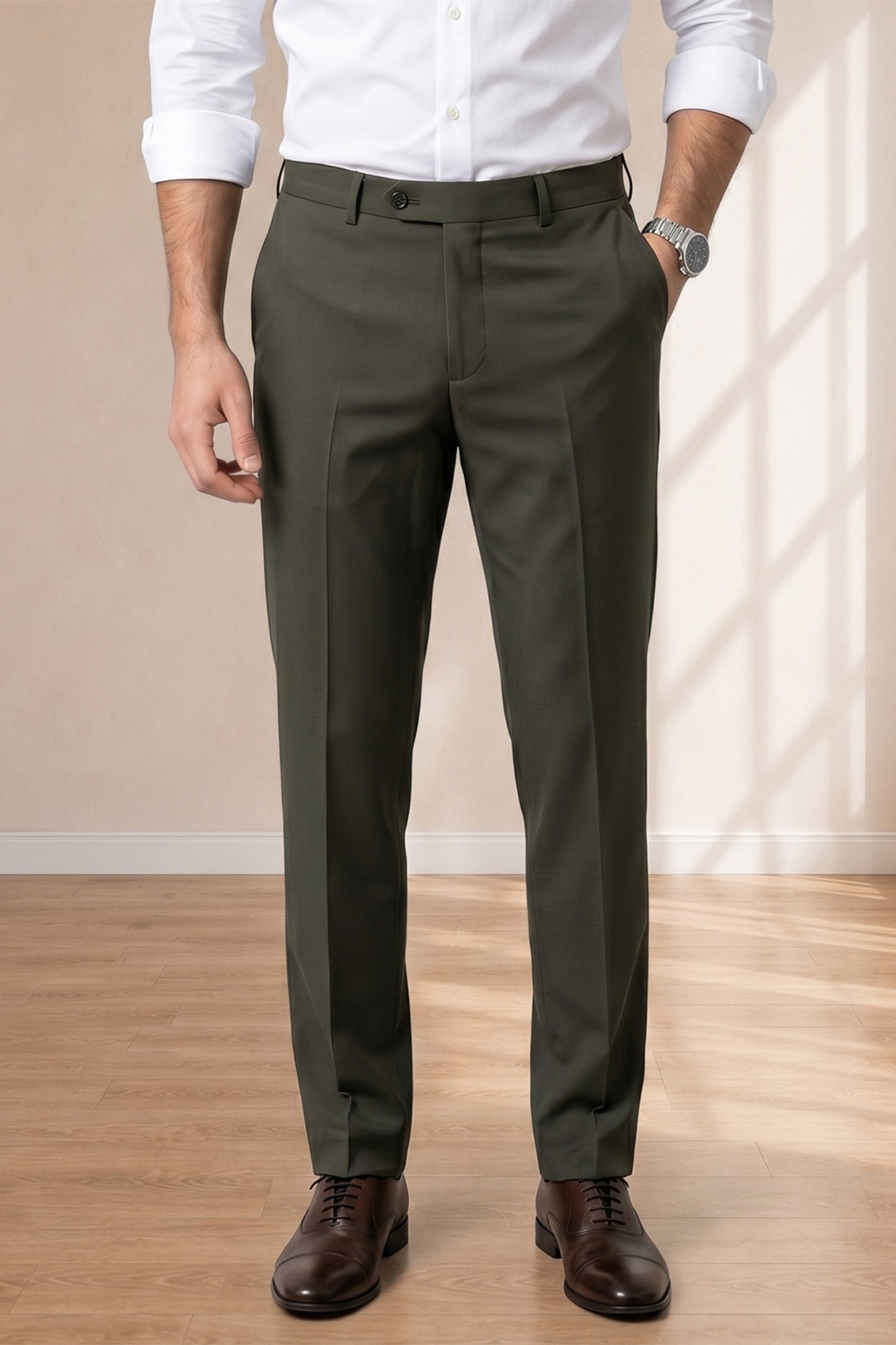 Light Green Formal Pants