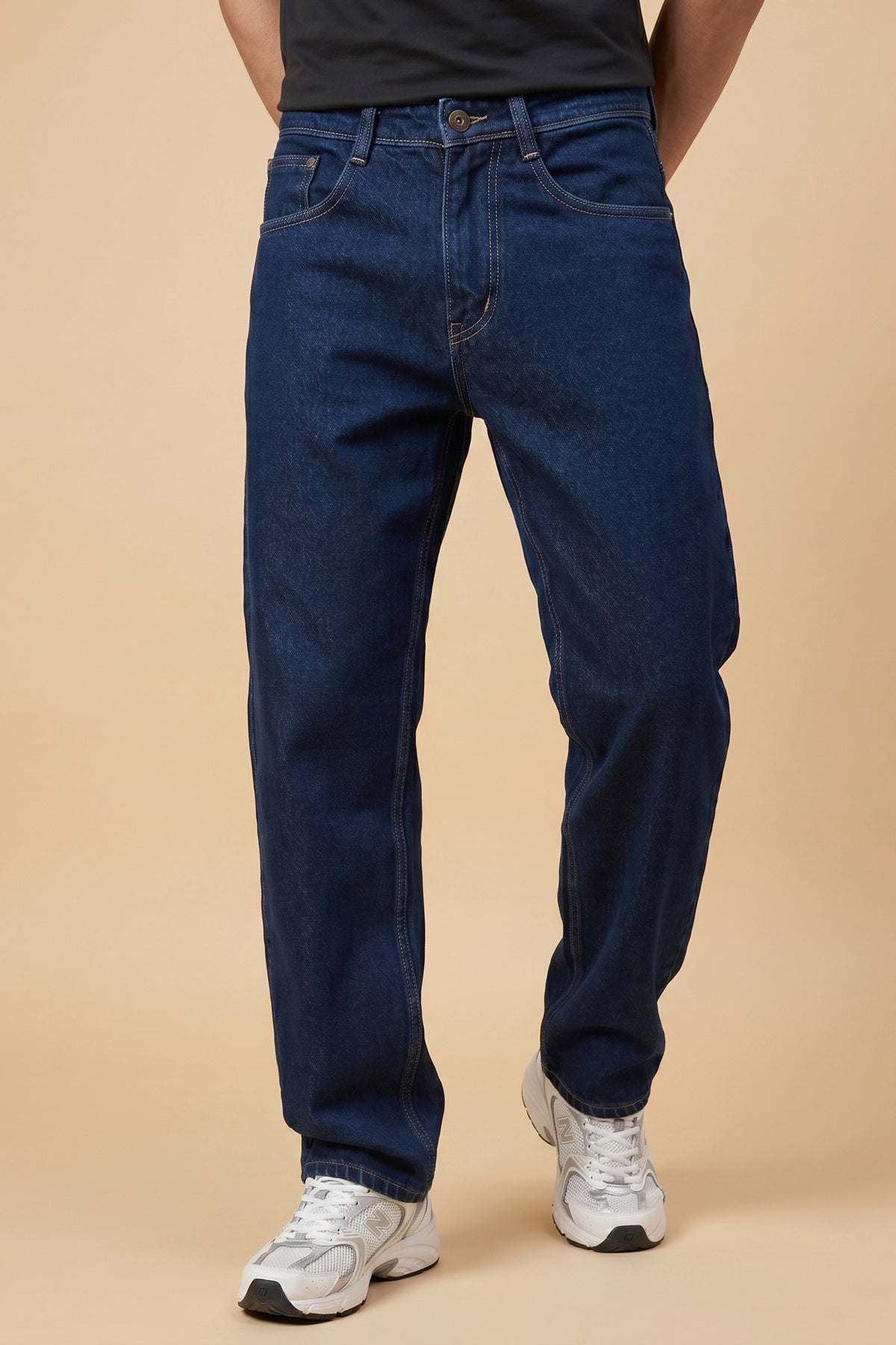 Dark Blue Loose Fit Jeans – product view 2