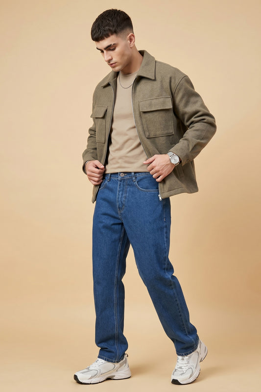 Medium Blue Loose Fit Jeans