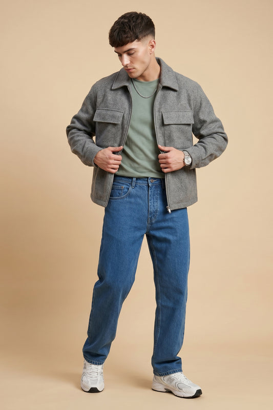 Light Blue Loose Fit Jeans