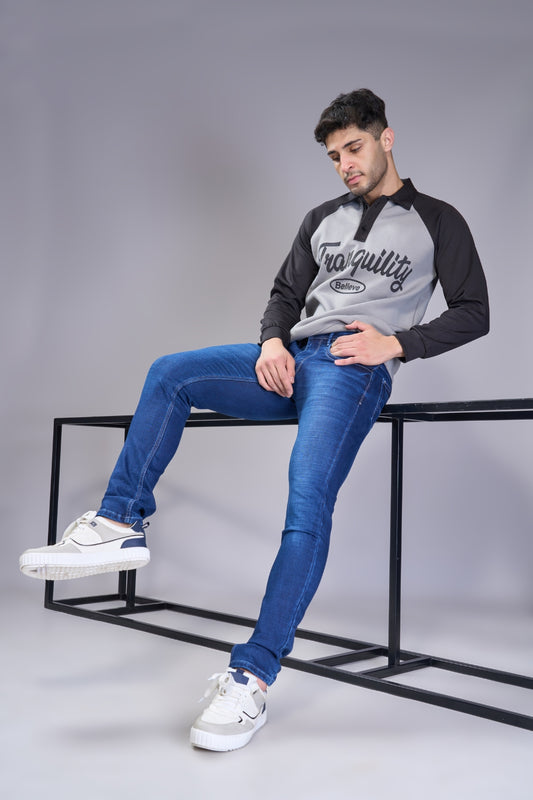 Men's Medium Blue Classic Regular Fit Jeans