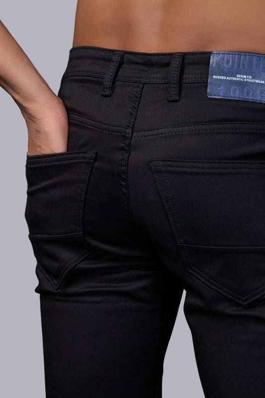 Men's Stealth Black Classic Regular Fit Jeans
